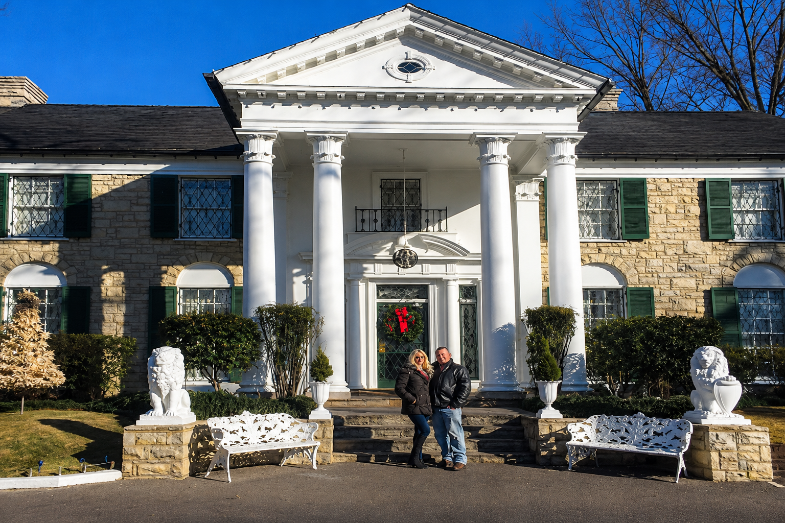 Lady J & DJ Debonair at Graceland Mansion for Elvis Presley's Birthday
